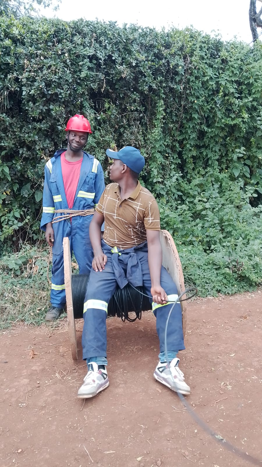 The technical team at work